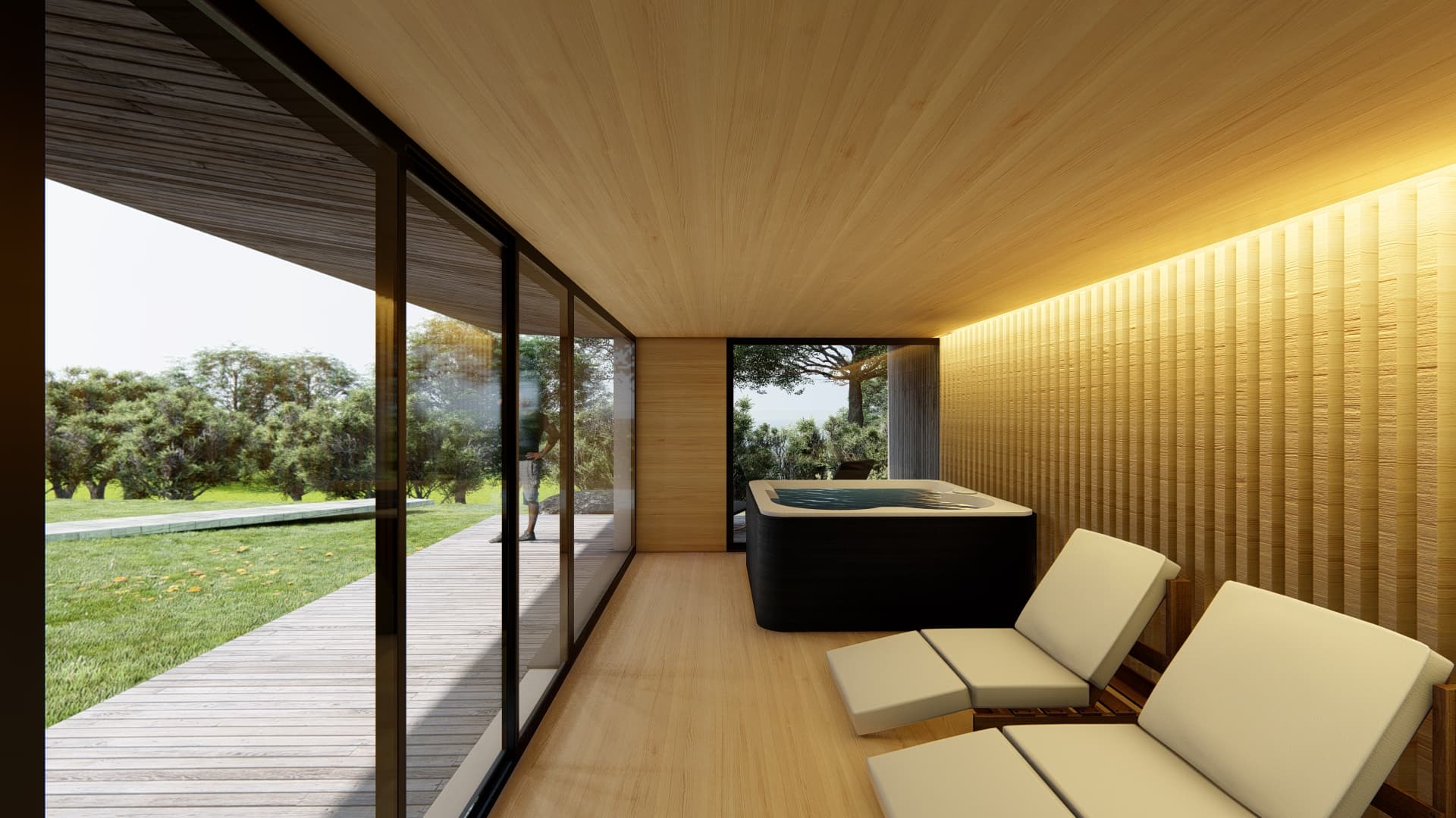 Casa no Jardim — interior spa